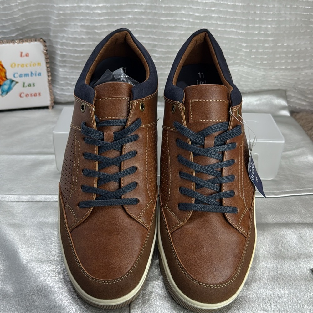 (W9) George Men's Brown and Black Casual Sneakers, size 11-(1), 12-(5) - Picture 3 of 11